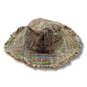 Frayed Brim Hemp Sun Hat