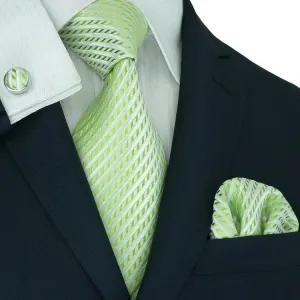 Green Silk Necktie Set JPM18653