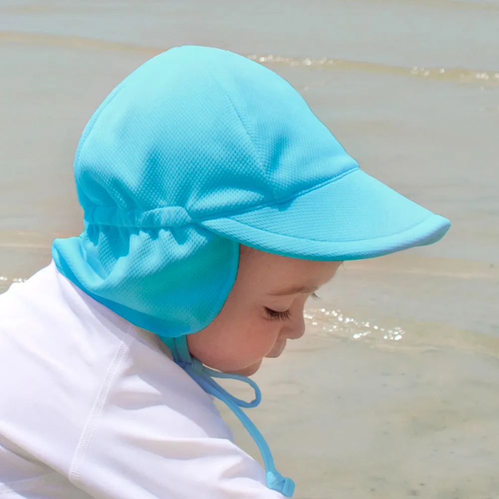 Green Sprouts UPF50  Aqua Blue Breathable Sun Hat