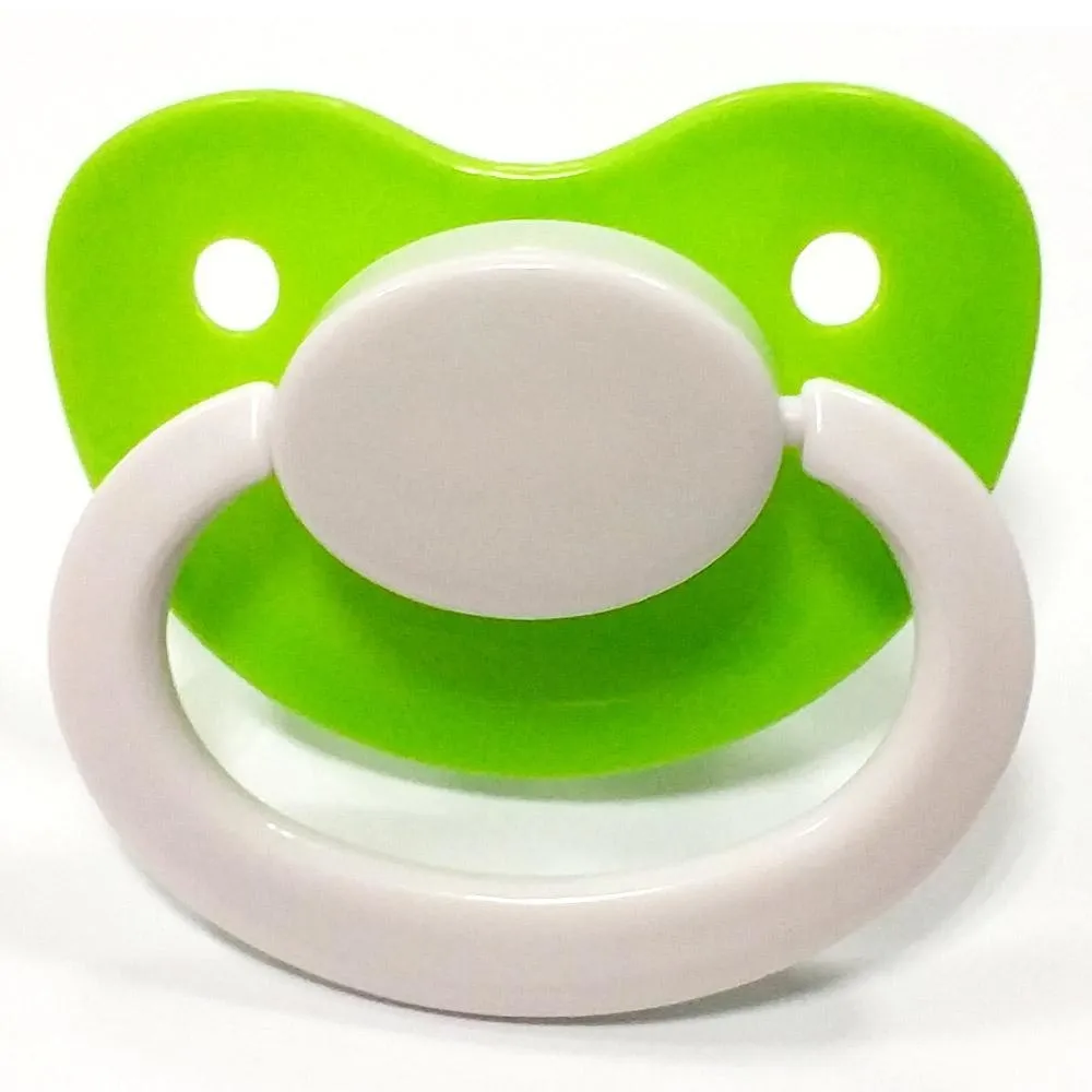 Green White Adult Pacifier