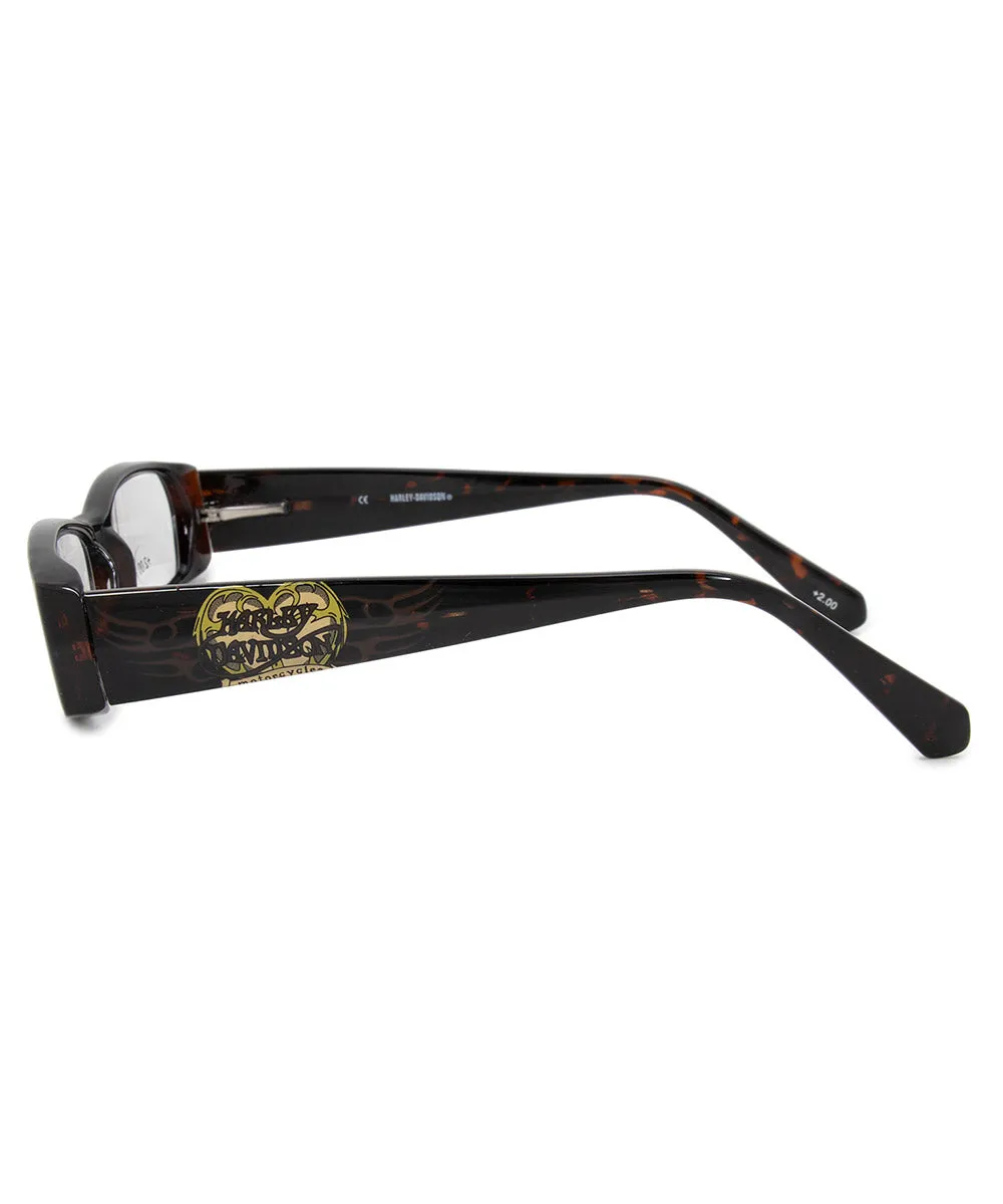 Harley Davidson Rectangular Reading Eyeglasses HD3004 TO 52  2.0