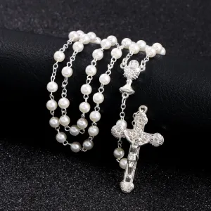 Imitation Pearl Orthodox Holy Rosary - Wedding-Communion Gift