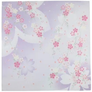 Kimono Motif Cotton Handkerchief - Lilac