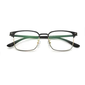 Kocolior Unisex Full Rim Square Alloy Hyperopic Reading Glasses 33999