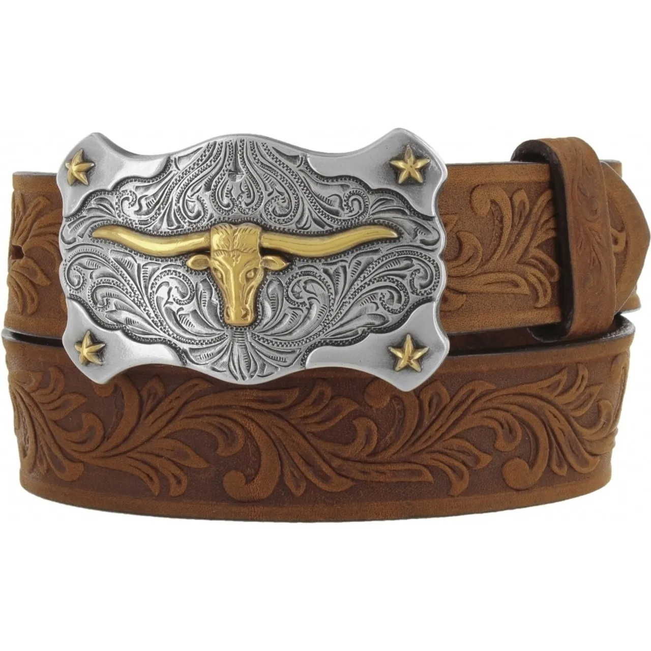 Leegin Tony Lama Men´s Little Texas Belt with Longhorn Buckle