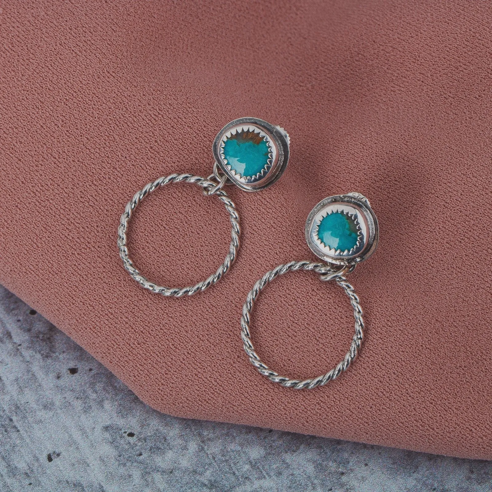 Lilah Earrings | Blue Kingman Turquoise