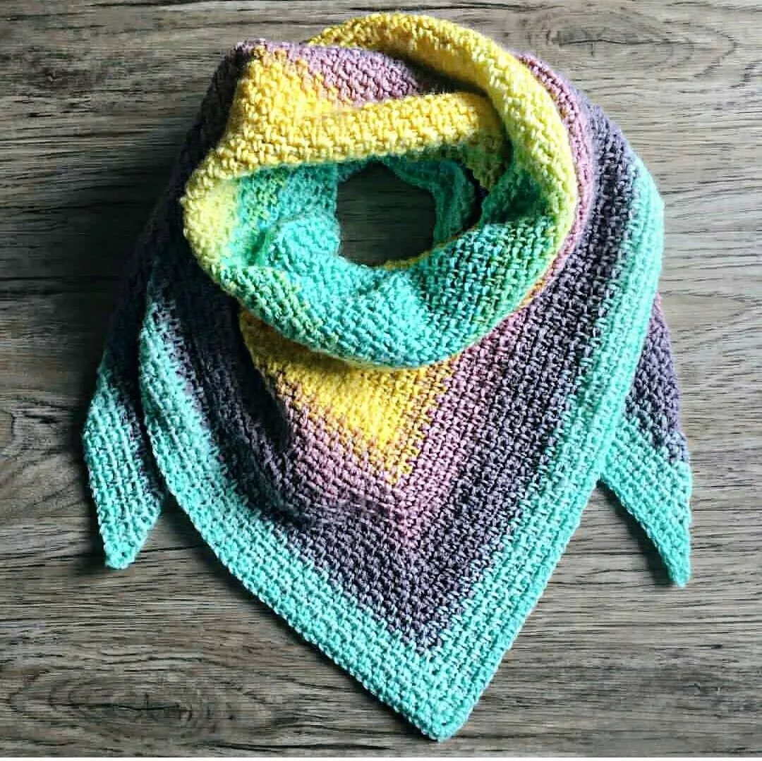 Madeline Triangle Scarf Crochet Pattern - PDF Download