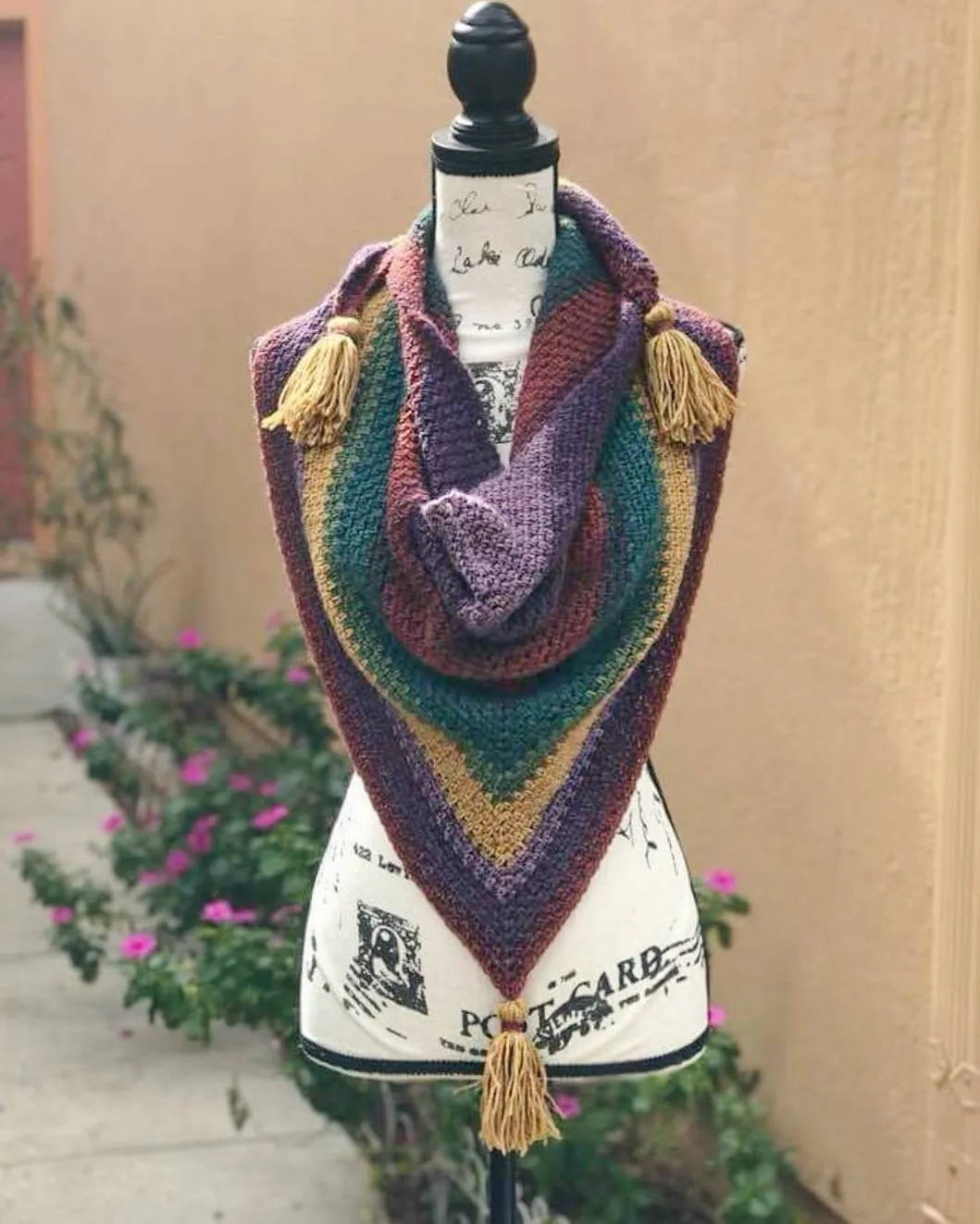 Madeline Triangle Scarf Crochet Pattern - PDF Download