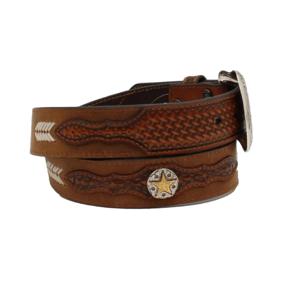 M&F Mens Ariat Basketweaved Arrow Laced Belt