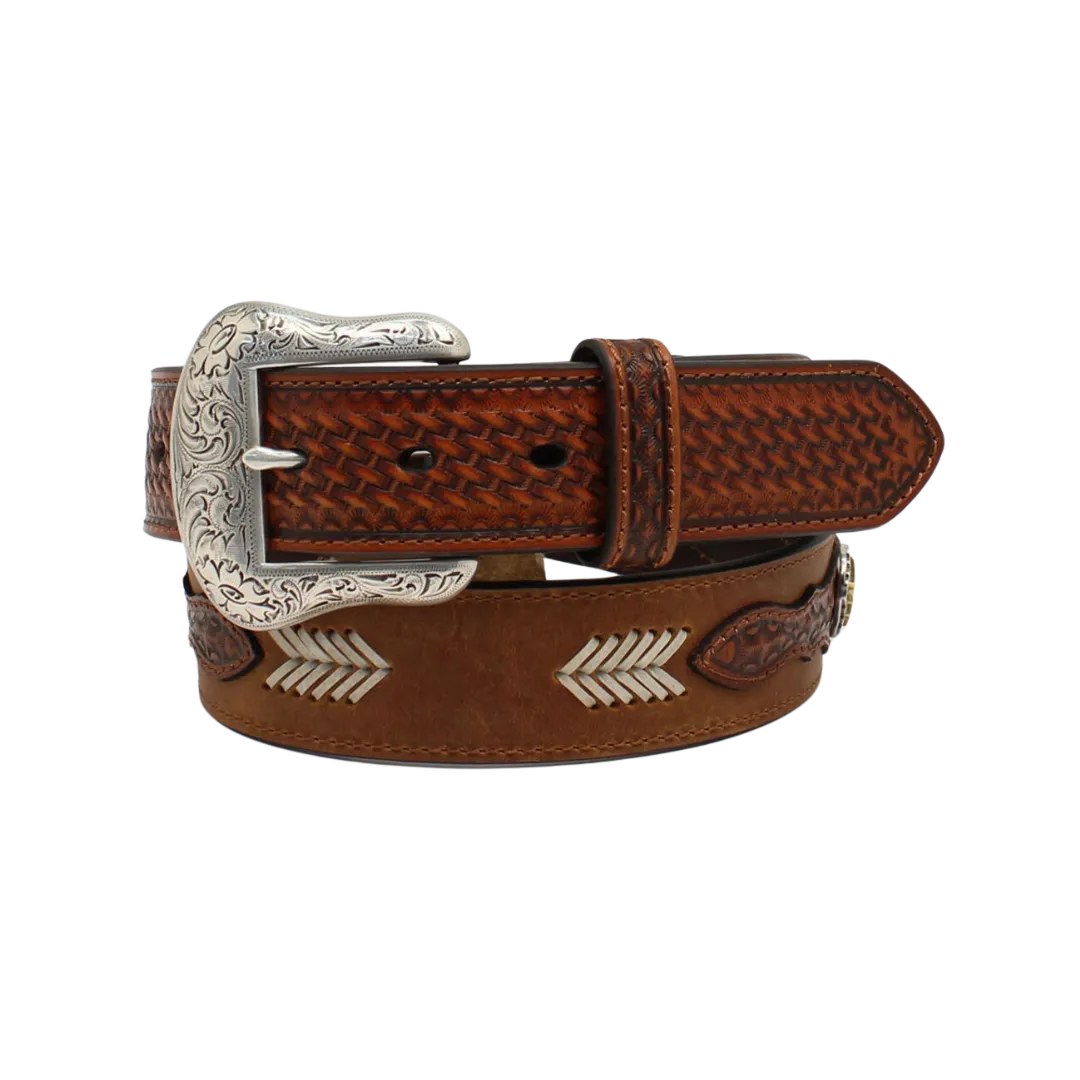 M&F Mens Ariat Basketweaved Arrow Laced Belt