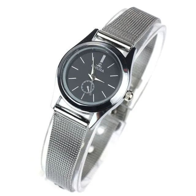 Man Watches 2017 Brand Luxury Black Dial Couple Lover Men Women Stainless Steel Quartz waterproof Wrist Watches hombres reloj