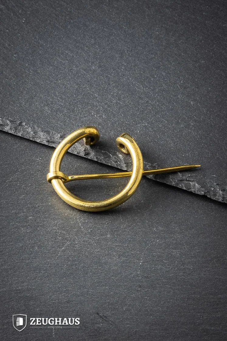 Medieval Fibula Diameter 4,5 cm Brass B-Stock