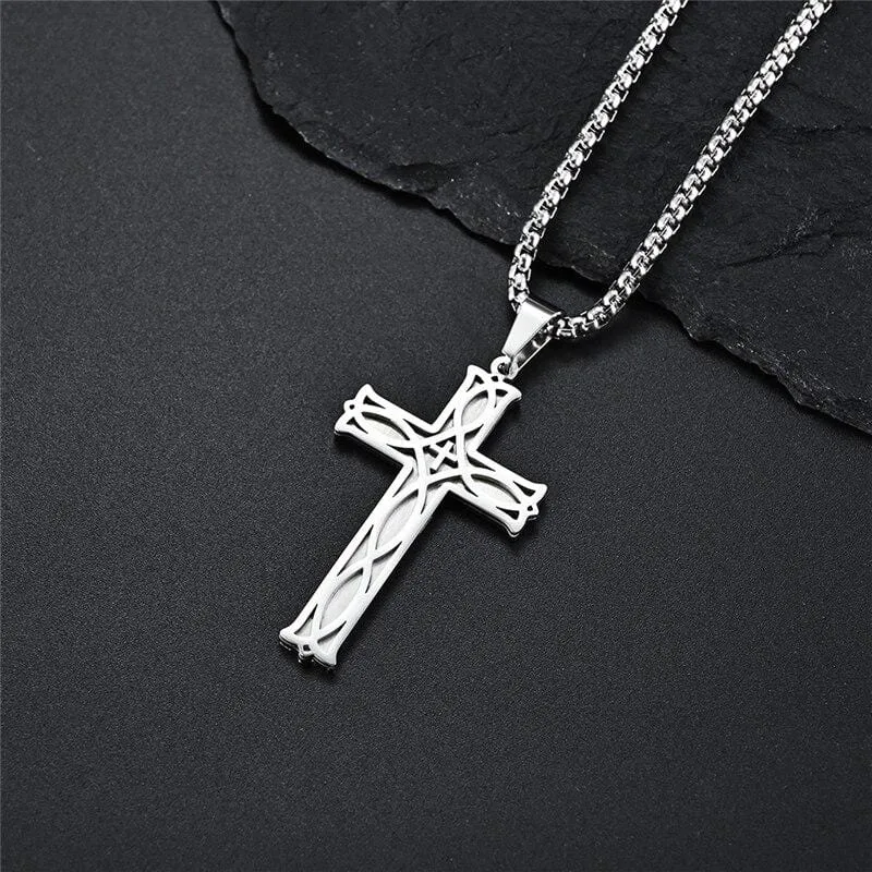 Men's Christian Necklace <br> Christian Cross