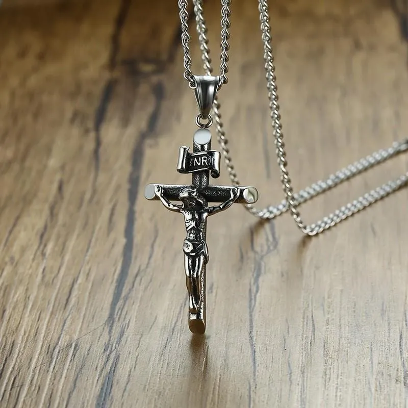 Men's Christian Necklace <br> INRI