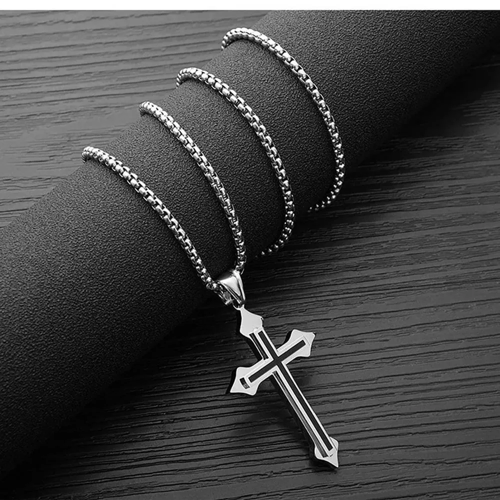 Men's Christian Necklace <br> Retro