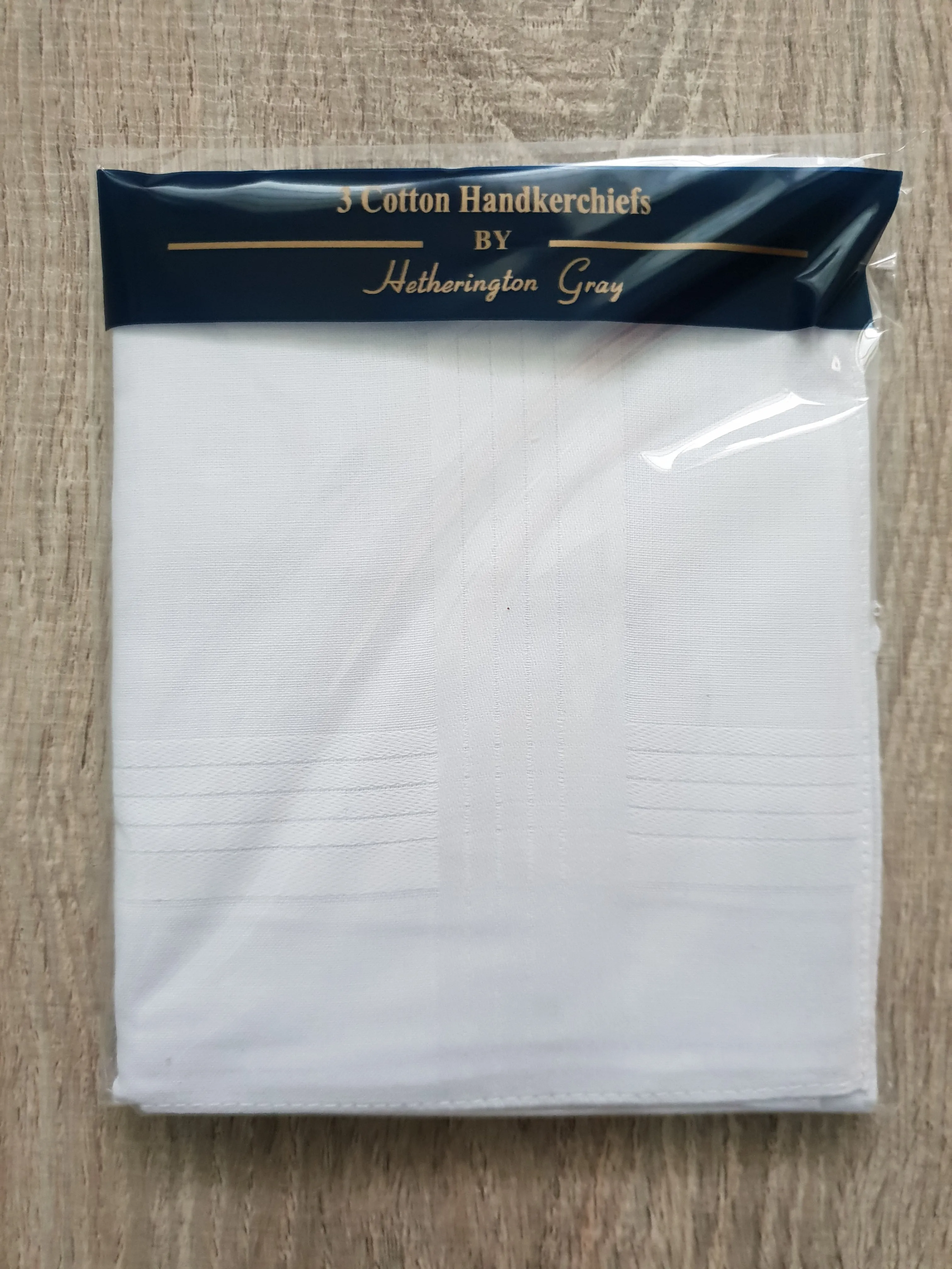 Men’s White Cotton Handkerchiefs Pack of 3