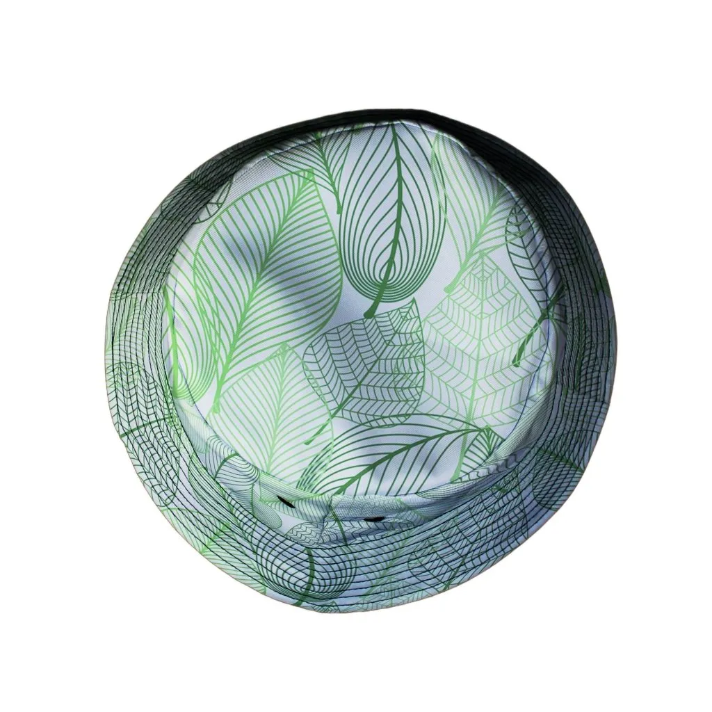 Micro Minimalist Leaves Bucket Hat