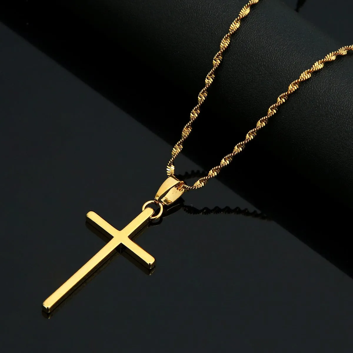 Minimalist Christian Cross Necklace