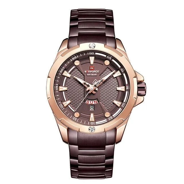 NAVIFORCE Luxury Quartz Men Watches Waterproof