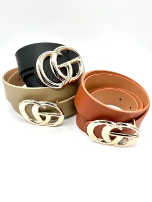 Neutral Gold Buckle Belts