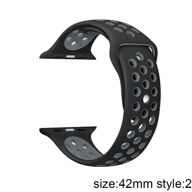 New Arrival Colorful Silicone S t r a p Series1 2 Rubber Sport Bracelet Wrist B a n d Men Women Clock P