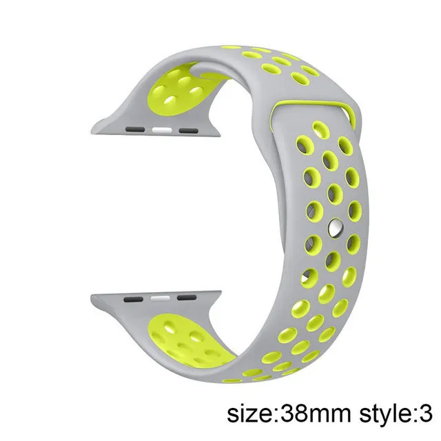 New Arrival Colorful Silicone S t r a p Series1 2 Rubber Sport Bracelet Wrist B a n d Men Women Clock P