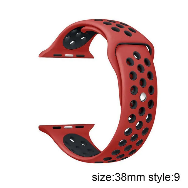 New Arrival Colorful Silicone S t r a p Series1 2 Rubber Sport Bracelet Wrist B a n d Men Women Clock P