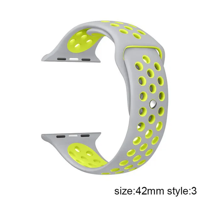 New Arrival Colorful Silicone S t r a p Series1 2 Rubber Sport Bracelet Wrist B a n d Men Women Clock P