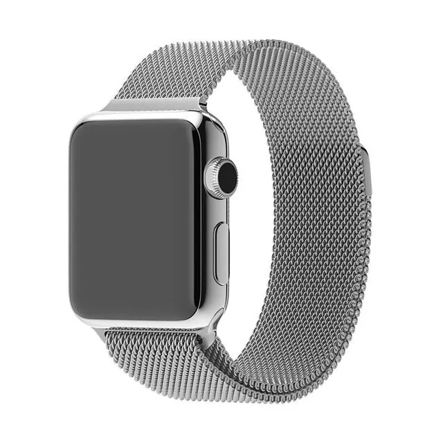 New Fashion Watch B a n d Milanese Loop Steel Freely Fully Magnetic Closure Clasp Clock S t r a p s 38-42mm Digital Watch