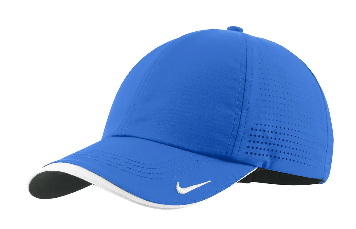 Nike Dri-FIT Swoosh Perforated Customized Caps, Blue Sapphire