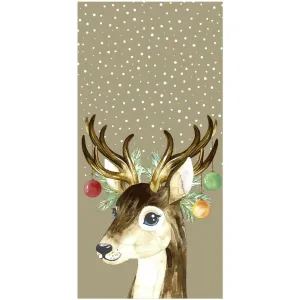 N.J Products Deer Baubles Hanky (Pack of 10)