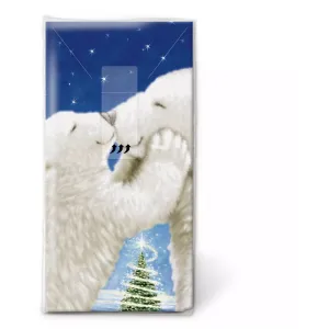 N.J Products Polar Bear Kiss Hanky ( Pack of 10)