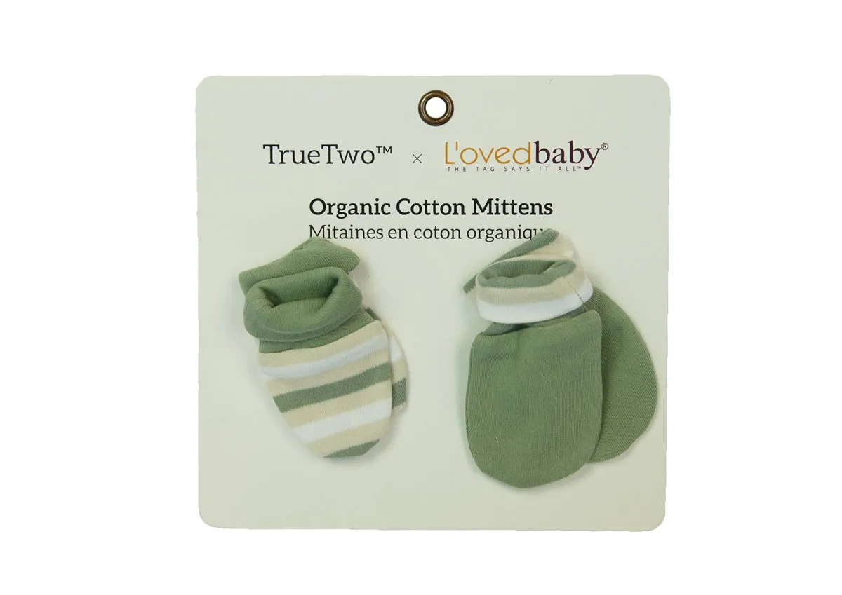 Organic Scratch Mittens Double Set