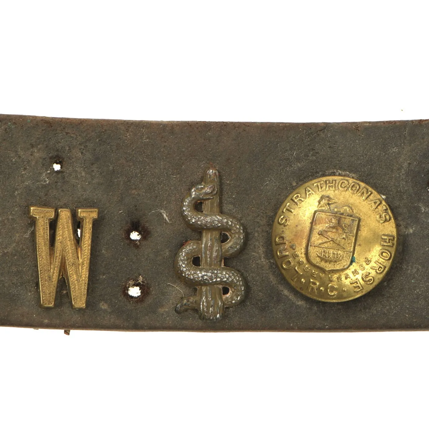 Original Imperial German WWI Hate Belt with Gott Mit Uns Prussian Buckle & 23 Attached Items