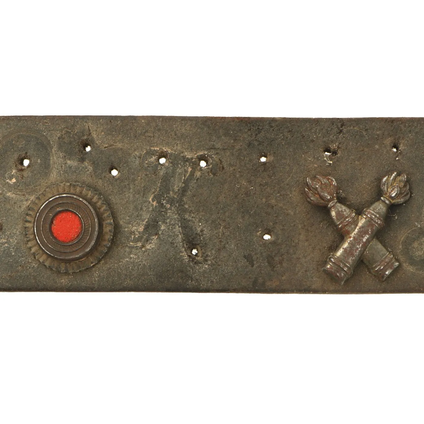 Original Imperial German WWI Hate Belt with Gott Mit Uns Prussian Buckle & 23 Attached Items