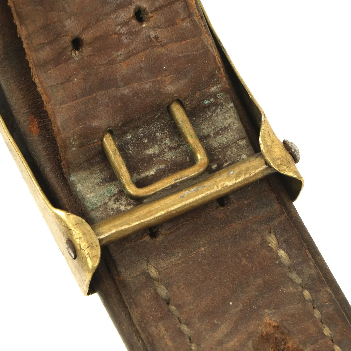 Original Imperial German WWI Hate Belt with Gott Mit Uns Prussian Buckle & 23 Attached Items