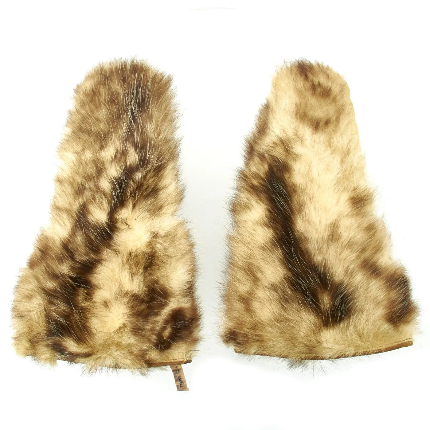 Original U.S. WWII USAAF Arctic Wolf Fur Mittens