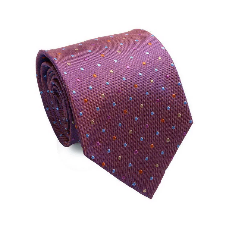 Polka Dot Fusion Silk Necktie Set JPM93T