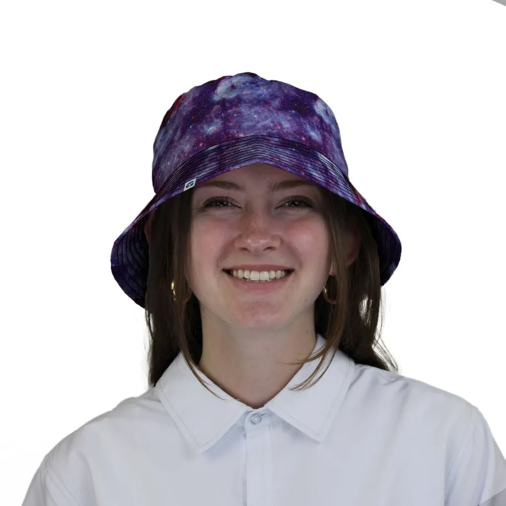 Purple Nebula Space Bucket Hat