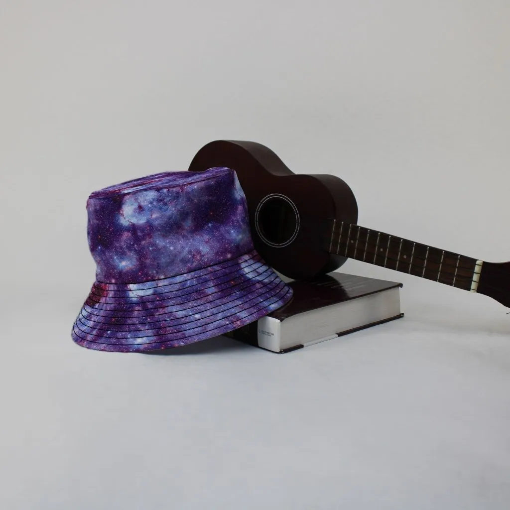 Purple Nebula Space Bucket Hat