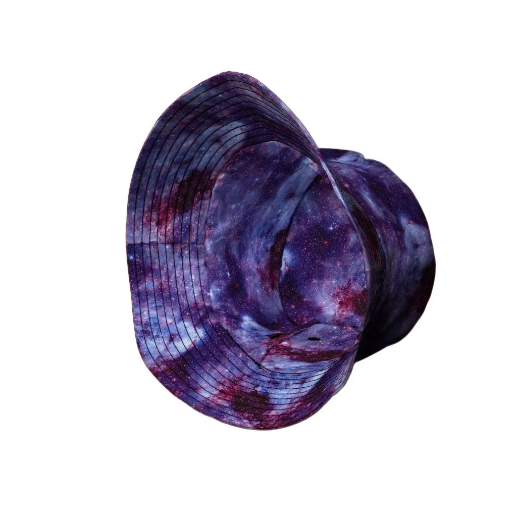 Purple Nebula Space Bucket Hat