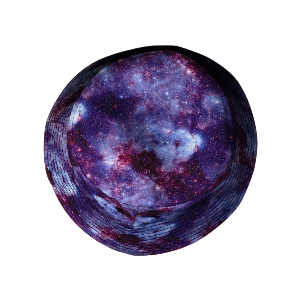 Purple Nebula Space Bucket Hat