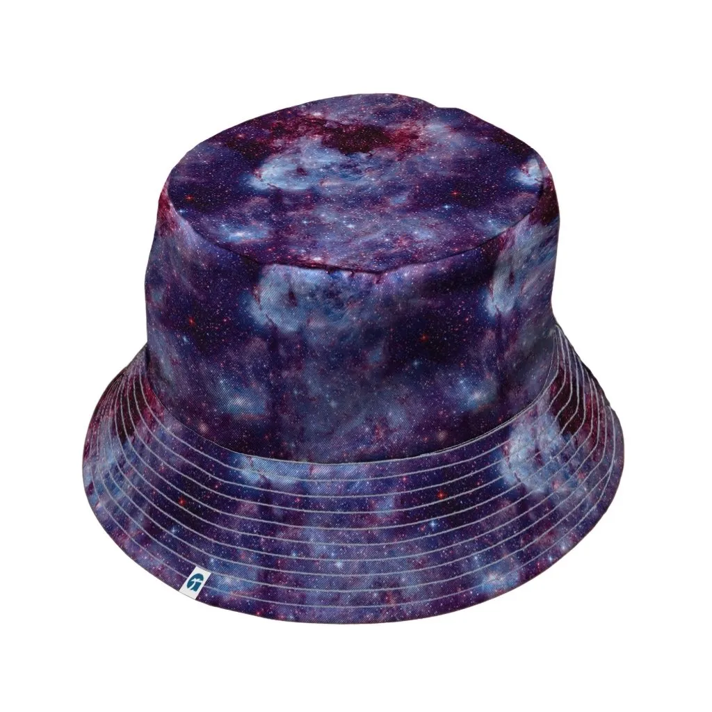 Purple Nebula Space Bucket Hat