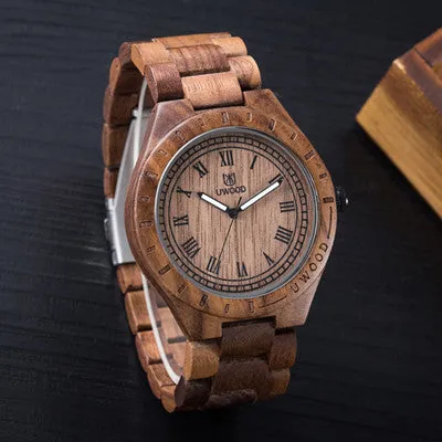 QUartz UWOOD Wooden Watch