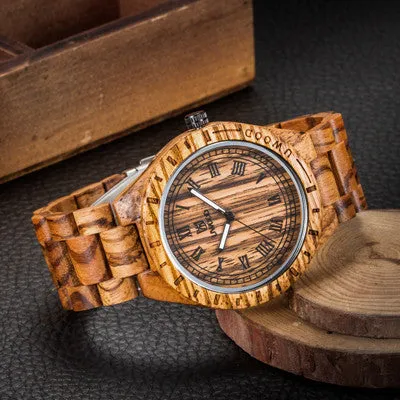 QUartz UWOOD Wooden Watch