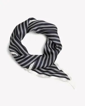 Rag & Bone - Narrow Silk Scarf in Navy