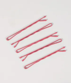 Retro Style Raspberry Pink Matte Bobby Pins