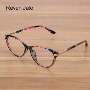 Reven Jate Unisex Full Rim Oval Acetate Eyeglasses C202