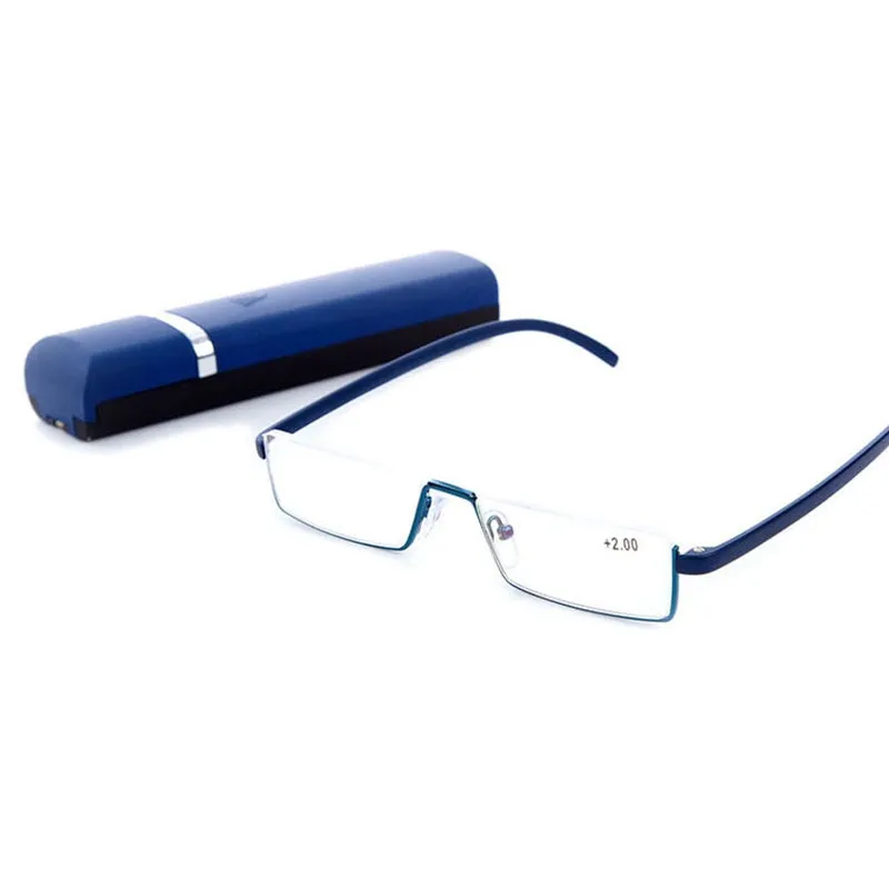 Reven Jate Unisex Semi Rim Rectangle Alloy Reading Glasses R131