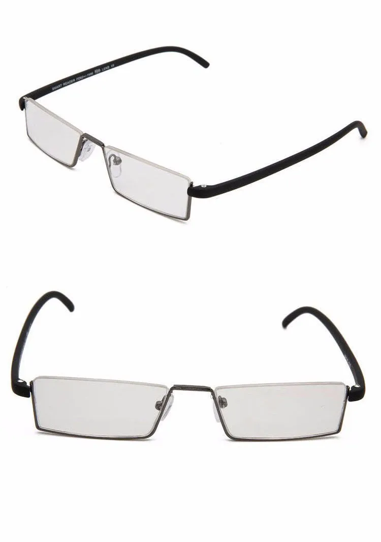 Reven Jate Unisex Semi Rim Rectangle Alloy Reading Glasses R131